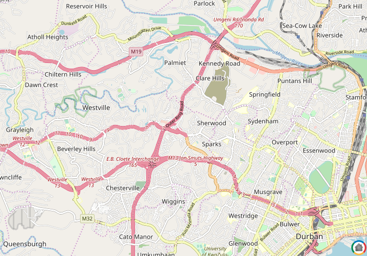 Map location of Sherwood